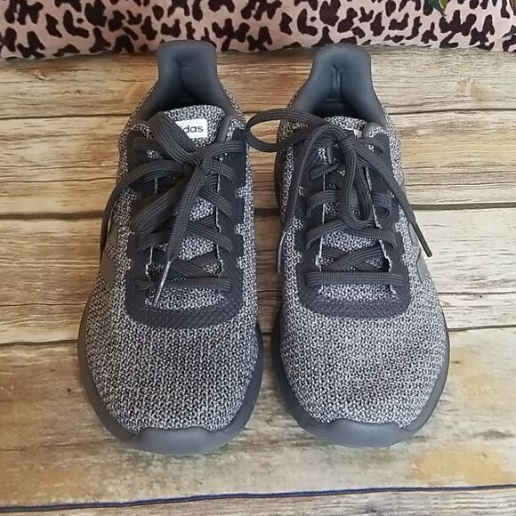 Adidas Men's Gray Knit Cloudfoam Sneakers Sz 7 - Picture 3 of 10